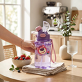 Gourde Enfant 600 ml – Bouteille d'Eau Étanche avec Paille