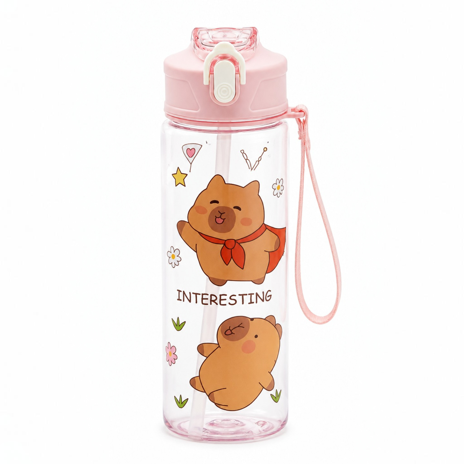 Gourde Enfant 750 ml avec Paille Intégrée – Étanche & Sans BPA