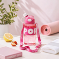 Bouteille d'Eau Sport 600 ml – Anti-Fuite avec Bandoulière